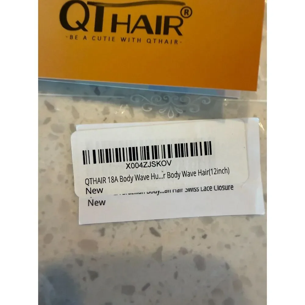 12in 4x4 HD Lace Closure Body Wave Brazilian Human Hair